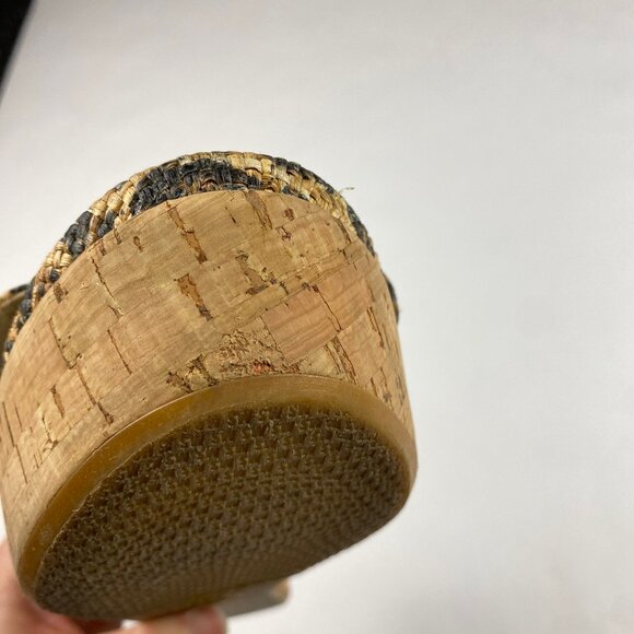 Stuart Weitzman Flatout Leopard Print Wedge Sandal Slide Women's Size 8 - Picture 11 of 16